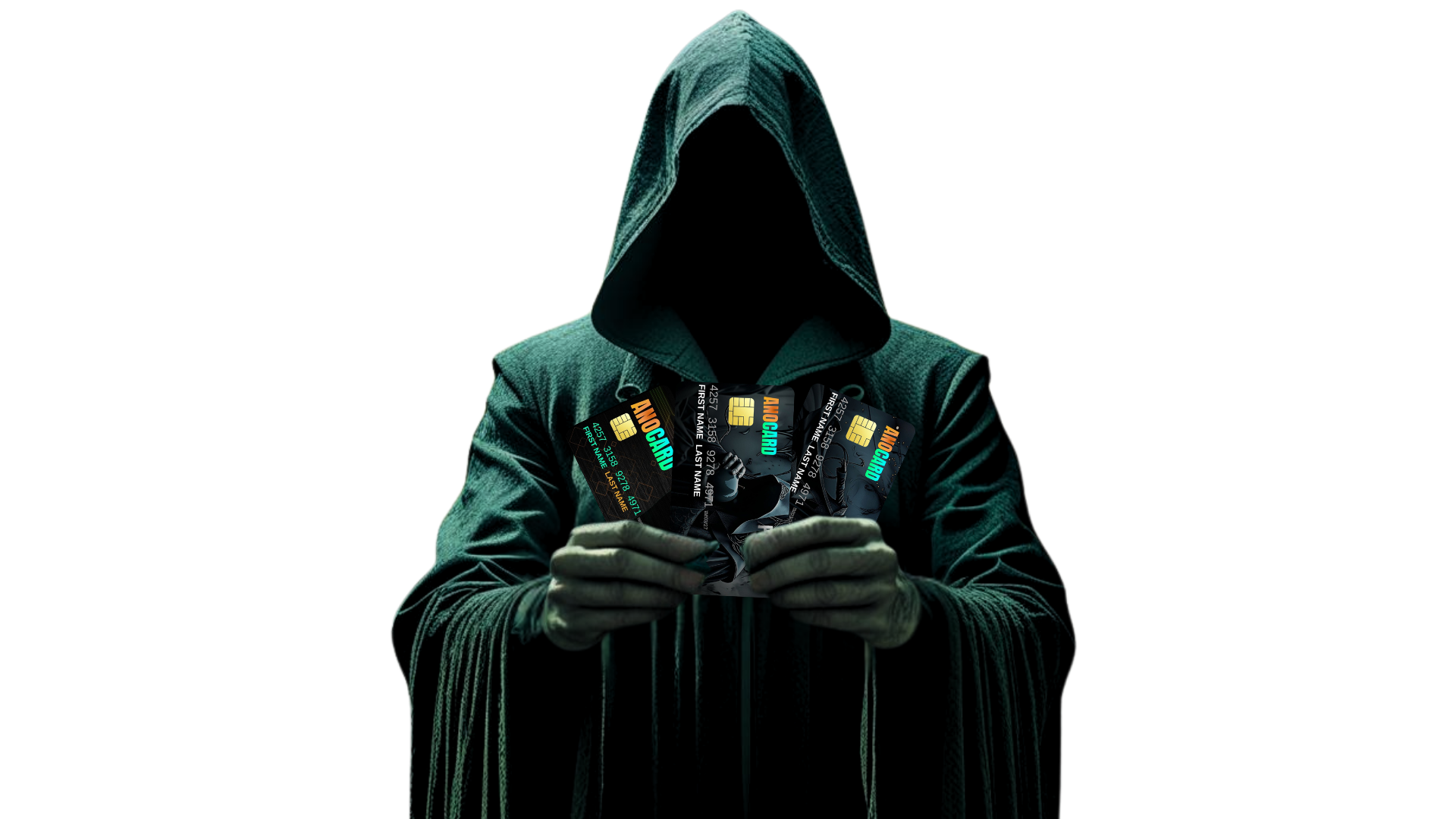 AnoCard mascot and card visuals